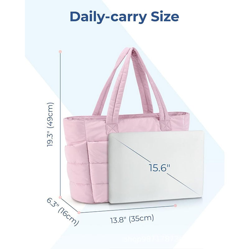 Celeste | Lightweight Puffy Tote Bag