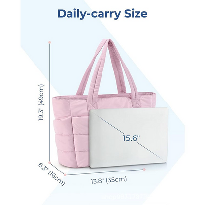 Celeste | Lightweight Puffy Tote Bag